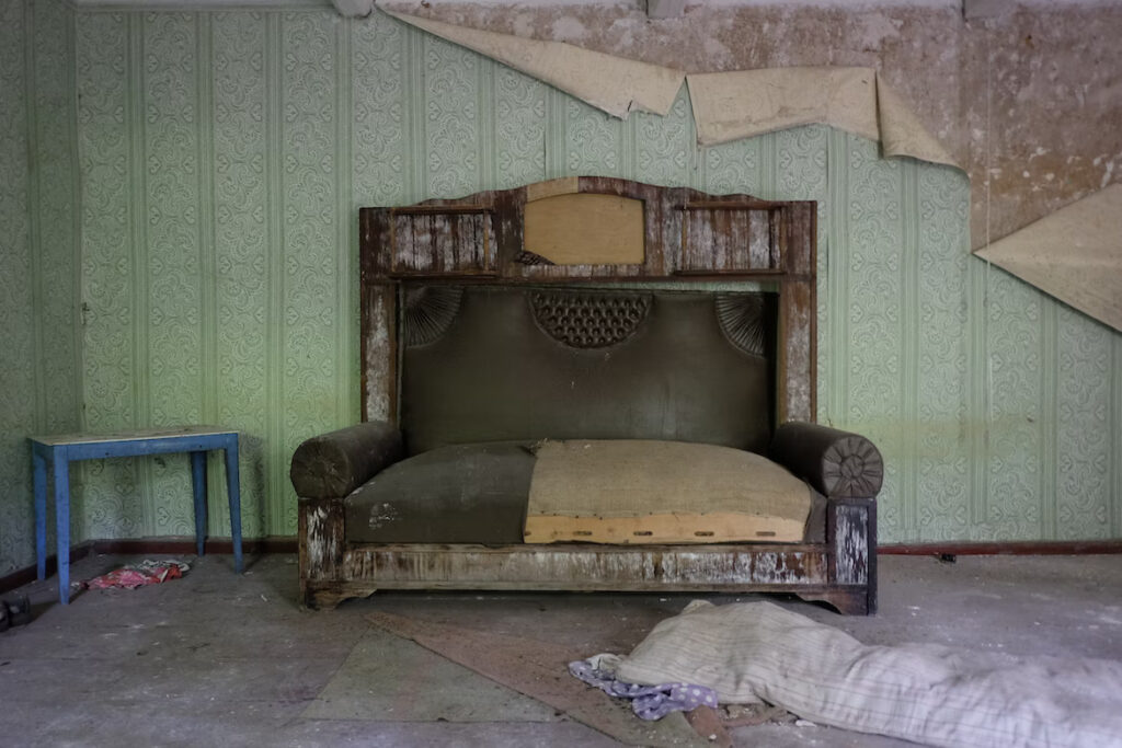 abandoned furniture